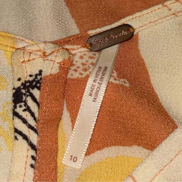 Free People Into The Groove Floral Crop Top Woman’s Size 10 - Picture 5 of 10